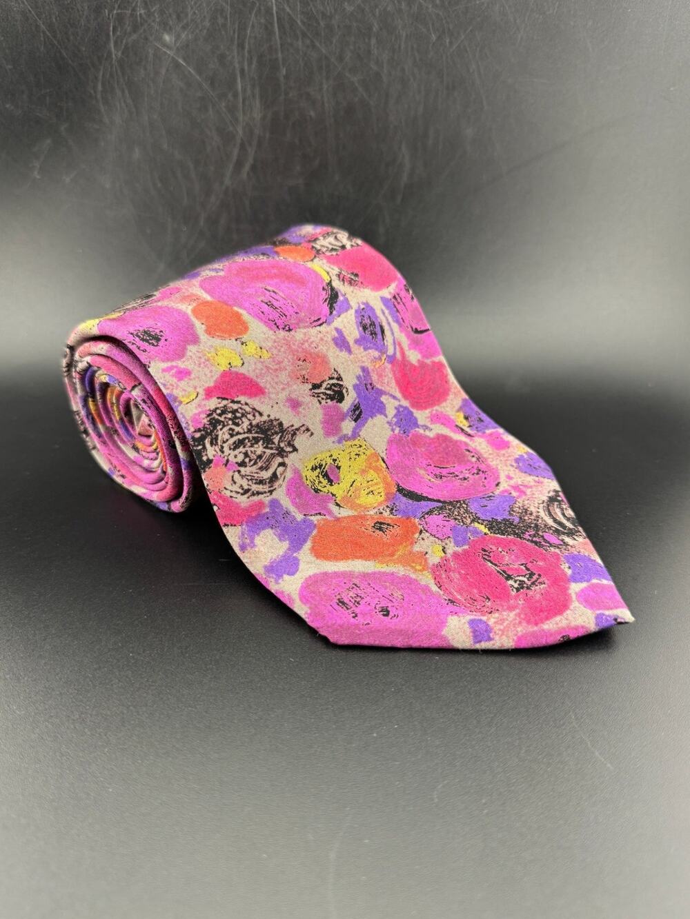 Vintage Bright Floral Principe Necktie